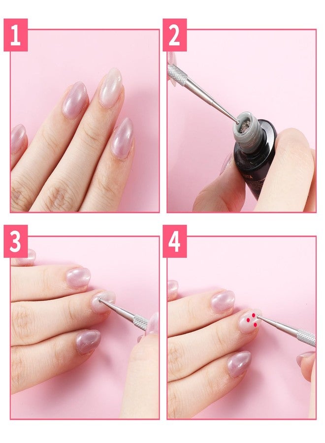 cobee 5 Pcs Nail Dotting Tool, Double-ended Nail Art Tools with Box Professional Ball End Nails Art Tools Stailess Steel Dotting Pen Nails Arts Tool - Image 5